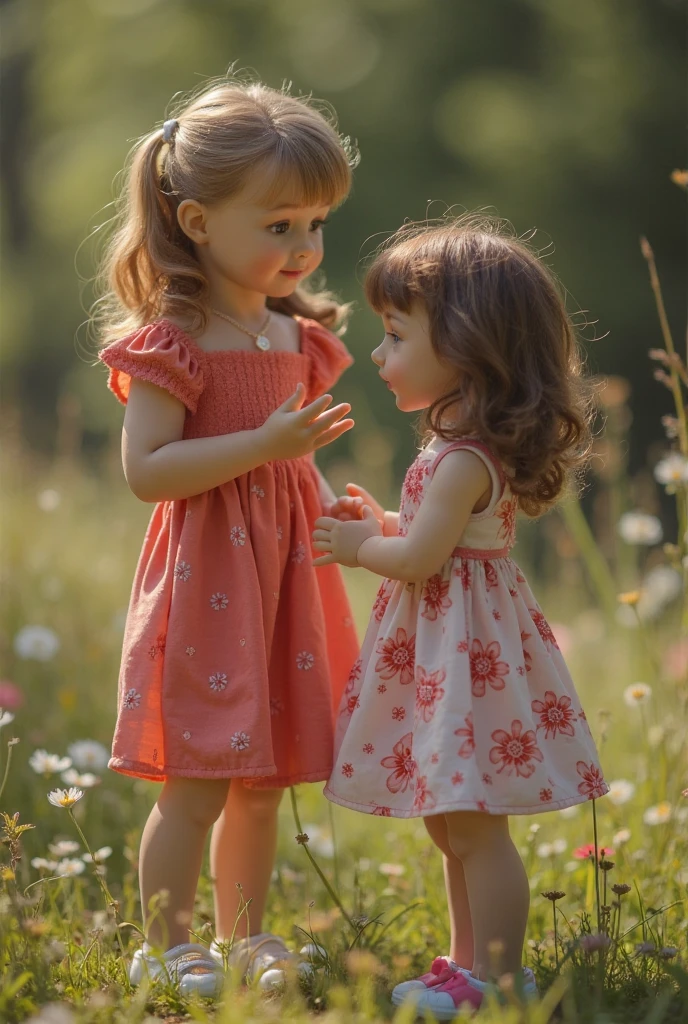 little girl in a dress