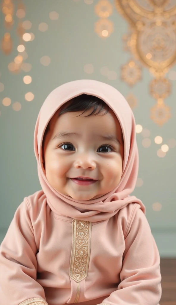 ((CRYING FACE EXPRESSION:1.3)), adorable, 1 girl, (face to face), 10 years old, baby face, half body portrait, (face details: 1), (eye details: 1), ((small breasts)). wearing transparent transparency soft long shirt, hijab .. Cposed. proportional body. Ultra High Res. realistic: 1.4, UHD, (floral pattern), view from side seductive pose , ((lace pattern))