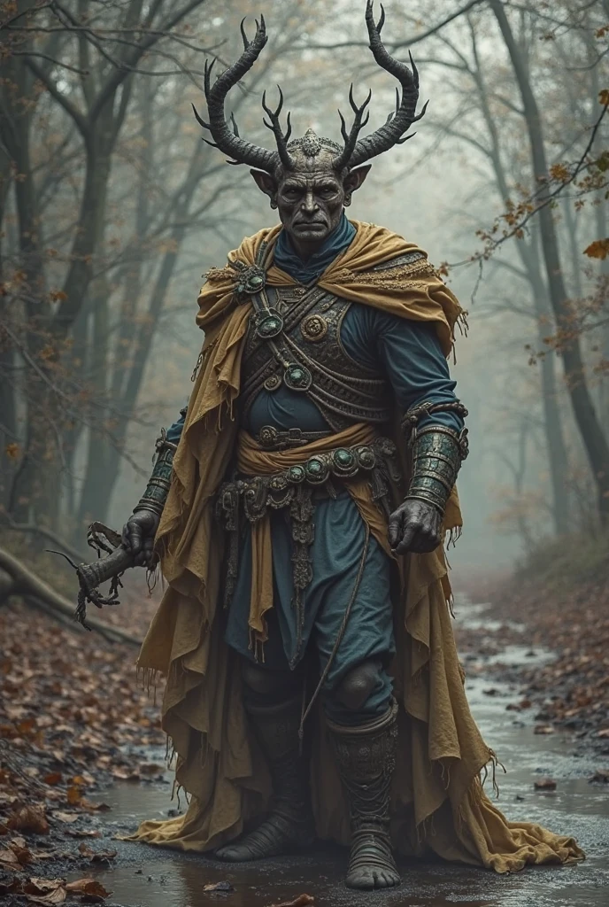 A full body view of youthful 18 year old fantasy male warrior character with long white hair and pointed ears, dressed in a mythical death attire. The sluty sexy outfit consists of flowing expensive white fabric with decorative skull and chain details, exuding a mystical and otherworldly ghostly vibe. The character is holding a staff topped with a skull, showcasing an imposing stance in a shadowy forest setting, surrounded by an atmospheric, misty backdrop. Wearing large dangling skull earrings. The elaborate costume and multiple jewelry pieces and accessories, combined with the vibrant forest scene, create an epic and adventurous atmosphere. Incredibly handsome youthful 18 year old male celestial god of death. Crystal clear bright silver bedroom eyes with long eyelashes. Showing very prominent Big plump full luscious lips. Shoulder length silky vibrant colored hair styled in a random Viking style. Very pale extremely ripped muscular lanky body builder with big wide muscular shoulders with huge biceps and forearms. Large chest muscles, with 8 pack and very narrow flat waist. With wider muscular hips and big plump muscular well rounded buttocks, with long muscular legs and big calves and large feet.