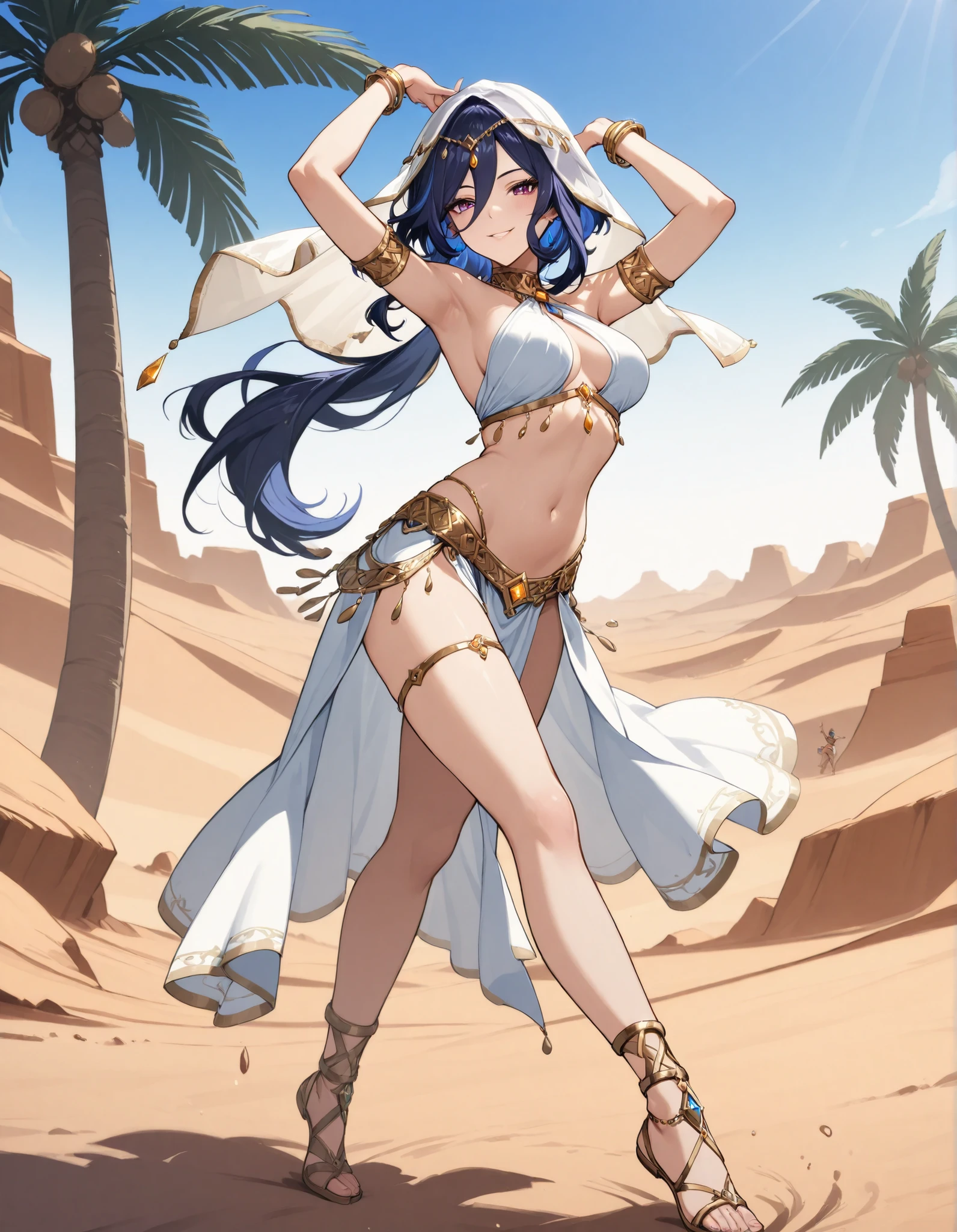 All realistic intricate details, MahabharataPunkAI, ((see-through, clearswimsuit)), tan skin, beautiful, Egypt style, egypt girl, cute, 1 girl view, random ange shot)"