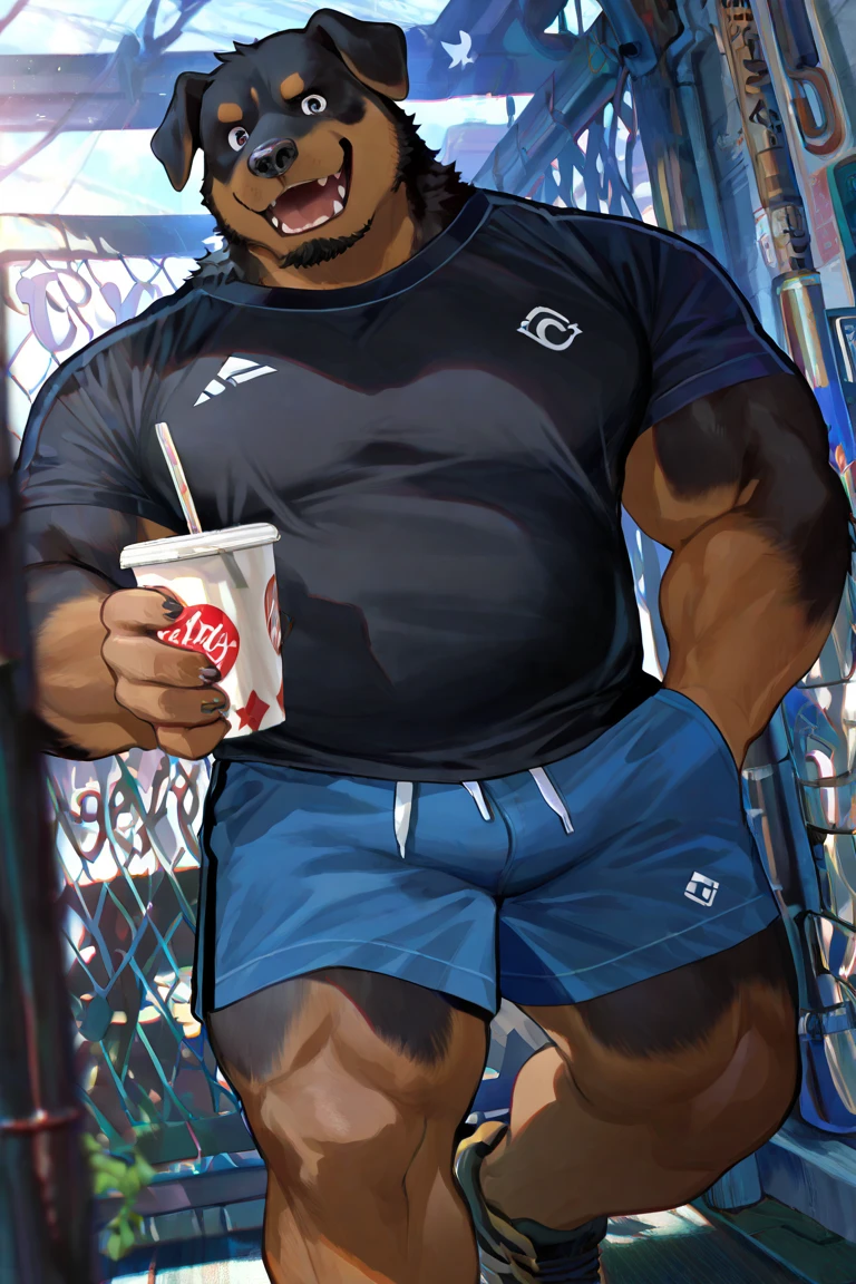 Male, beer belly, shirt, shorts, Anthro Dragon, sitting, gay