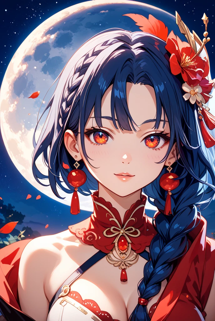 (masterpiece, top quality, best quality, official art, beautiful and aesthetic:1.20), very detailed, (fractal art), colorful, most Detailed, (abstract background:1.50), (1girl), hair decoration, black hair, Amaterasu, kimono, goddess of the sun, Japanese mythology, solar system, milky way, dream, whimsical fantasy, beautiful detailed sky, (delicate refective and high glass guardrail board), (fire), art nouveau, symmetrical, optical illusions,