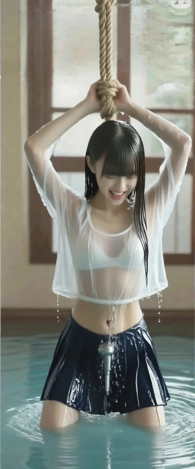 (((White tank top))),full body Esbian,(((Clothes are wet and see-through))),swimming pools,White panty、((Nipple、teats、See-through clothes)))
hight resolution、high-level image quality、in 8K、Real live-action、Raw photography、top-quality、​masterpiece、超A high resolution、Raw photo、ren、Beautiful fece、masutepiece、((Obscene content))、For adults、charm of 、absurderes、
((Pubic area))、(Mansuji)、(((Pubic area)))、(Mansuji)、

((((Japan elementary school students))))、Japan Girl、((8years old))、((with round face))、((Tanuki face))、((Cute little face))、(((((Shy laughter)))))、de pele branca、((chubby figure))、Juvenile physique、Smaller chest、kne、 thighs thighs thighs thighs、(独奏)、fullllbody、Very nice,(((a junior idol in Japan)))、Sparkling eyes、shiny lip、

（Photorealsitic：1.37）、Photon mapping、Realistic、Radio City、Physically Based Rendering、depth of field rally background、a picture、too bright natural light、The Bright Sun、Too bright sunlight、