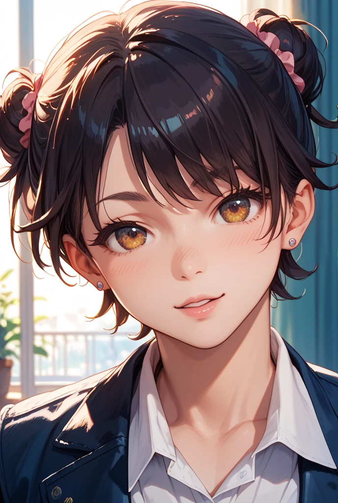 (Highest quality:1.2, High Detail, masterpiece:1.2, Best aesthetics), (1 girl), Beautiful woman, Cheetah Girl:1.2, Beautiful detailed eyes, Beautiful detailed lips, Highly detailed face, Detailed Fashion, elegant, luxury, High quality fabric, Shine, Shine, Leaning against a wall, Gaze lustfully at the viewer, Downtown, ((Cheetah Headband, Yellow and black polka dot dress:1.4, )), Cowboy Shot, Dramatic lighting, Cinematic, Bright colors, Intricate details, Chiaroscuro lighting.