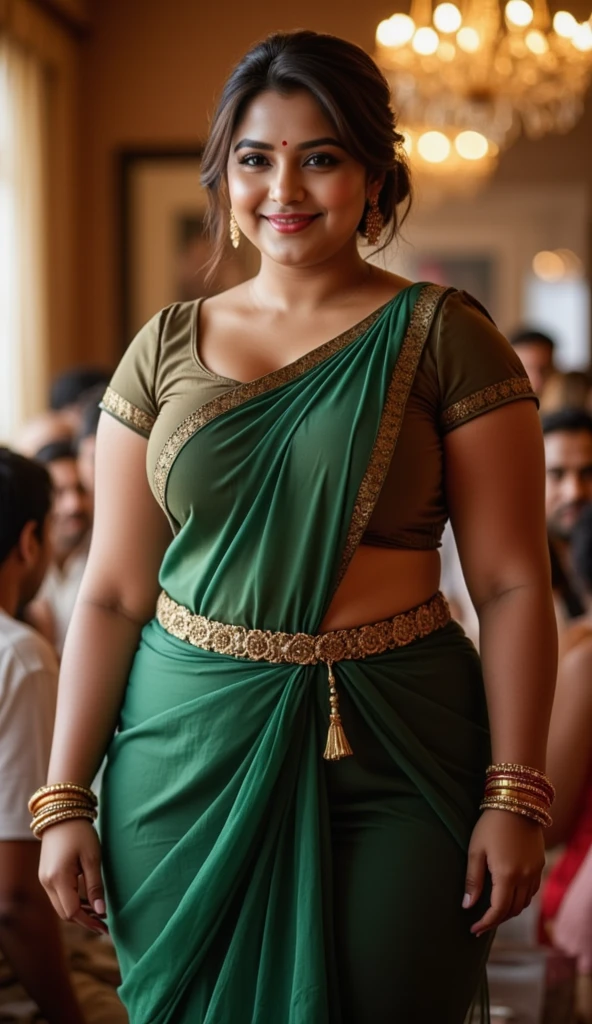 50yo mature  Anushka Shetty,((best quality)), ((masterpiece)), ((realistic)), eye kajal, mascara, red lips, sensual Beauty, mommy,  full figured mommy, provoking body, extreme sweat, sweat soaked skin, slight stretch marks, alluring figure,  bulging figure, thick charming lady, , thick navel, full figured woman, eye kajal, massive , full body, styled hair, pierced eyes, female face,royal aura, trend on artstation , sharp focus, studio photo, intricate detail, very detailed, detailed eye, illustration, very detailed, sharp focus, digital render, professional, 4k