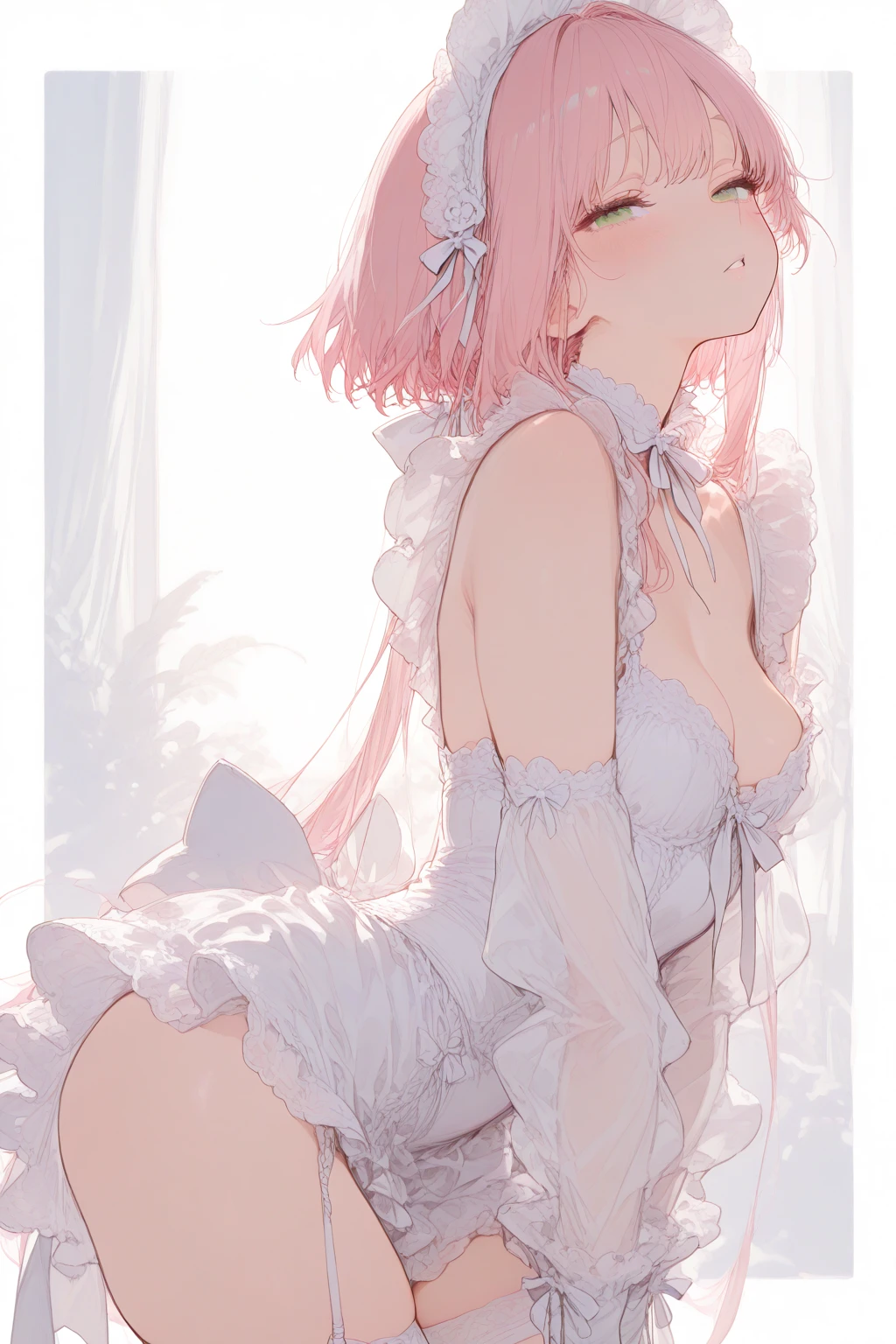 masterpiece:1.4,best-quality,Super Detail,Very Delicate and Beautiful, ((( nsfw, vagina, spread legs very wide, lift up her skirt, show her pussy, pussy juice, orgasming )))