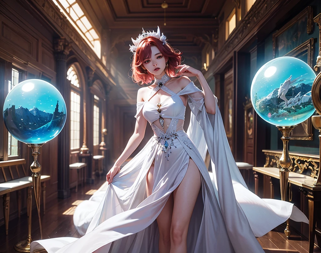 <lora:SMXL-NW80-V2:0.8>,
(1 A sharp European woman, 25 years old, looks at the camera:1.4),
a beautiful girl with long red hair, hairstyle, hair combed back, developing hair, ( red | orange hair:1.3),
<lora:CrystallineAI:0.7>, crystallineAI, (crystallineAI, girl made of crystallineAI, girl made of crystal, crystal, many crystal), winter, winter made of crystal, crystal background,
(ice, snowflakes:1.6),
figure skater, sequined dress, figure skater tight dress,
(shiny milk dress, sparkling dress with closed shoulders, sleeves with feathers, neck of the dress, gold patterns on the chest,sleeves), figure skater, figure skater outfit,
1girl, (masterpiece, best quality:1.4),(absurdres, highres, ultra detailed:1.2),imaginative overlays, artistic fusion,fantastical scenes, evocative narratives, striking visuals, upper body,
((photorealistic:1.6)),masterpiece, illustration, an extremely delicate and beautiful, extremely detailed ,CG ,unity ,8k wallpaper, Amazing, finely detail, masterpiece,best quality,official art,extremely detailed CG unity 8k wallpaper,absurdres, incredibly absurdres, huge filesize, ultra-detailed, highres, cinematic lighting, perfect quality, best eyes, clear face, quality eyes, masterpiece, best quality, beautiful lighting, solo, RAW photo, 8k uhd, film grain, gorgeous quality, best quality,