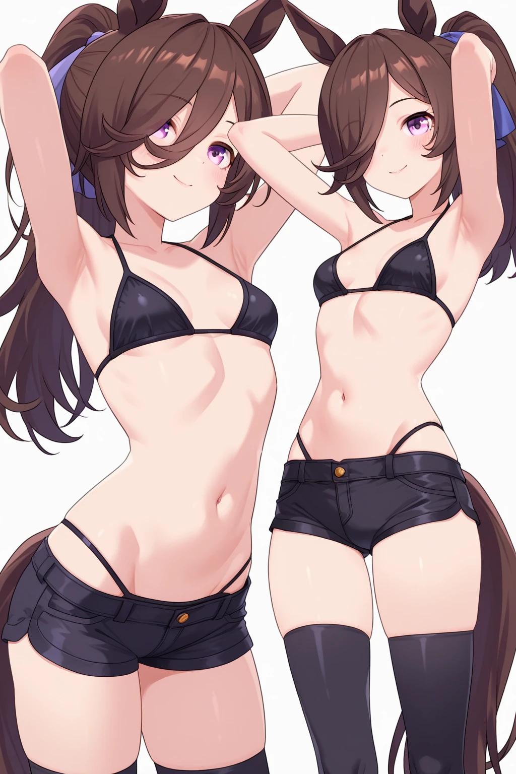 Misaka Mikoto、Back View, bikini、UHD, retina, masterpiece, ccurate, anatomically correct, textured skin, super detail, high details, high quality, best quality, highres, 4K