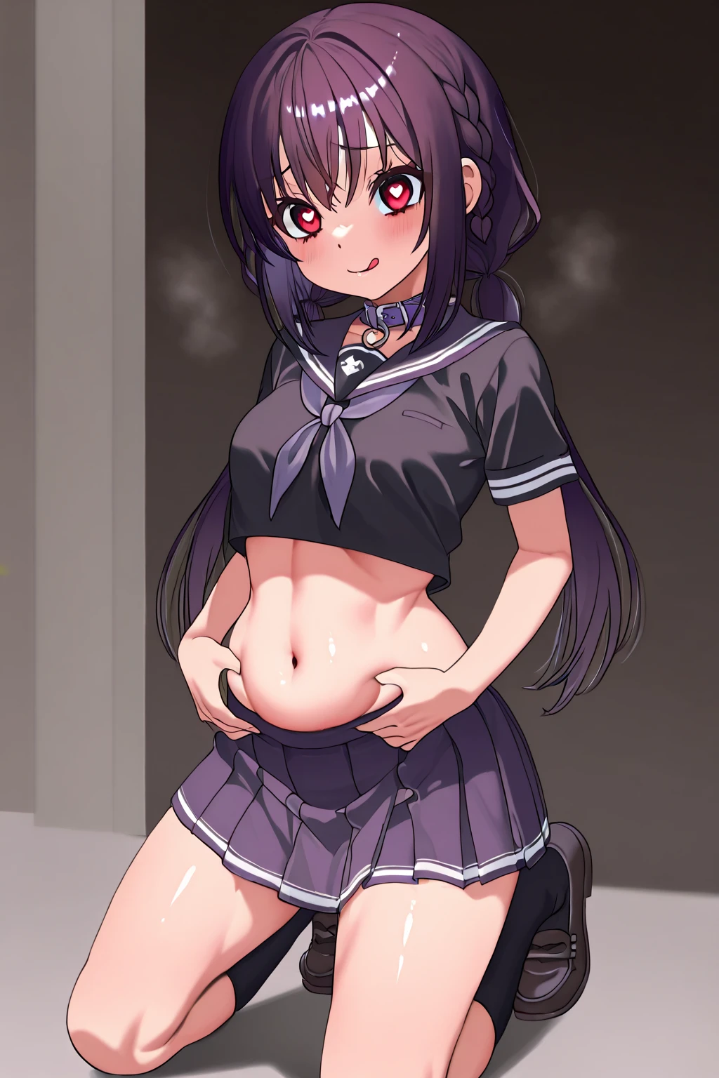 Three year old girl, thick fat tight thighs, Wide hips, very small height, spreading her legs to show her vagina at school, without underwear, She is perverted and a very beautiful sexy 