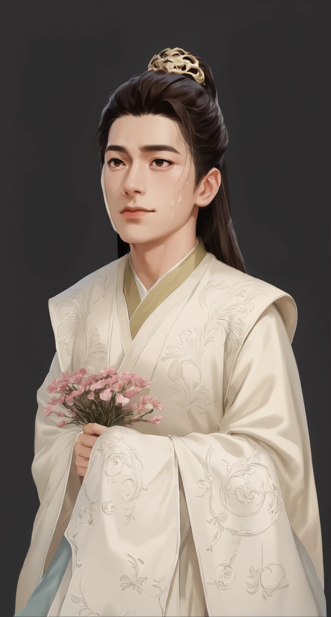 1 boy,Male Focus, solo, solo focus,masterpiece after sex,Fraction_9,Fraction_8_Up,Fraction_7_Up,character:Actor Yang Yang,angular face,slender face , ,Sunny and handsome appearance,Maintains core facial features,Direction of gaze,Overall handsome style does not change