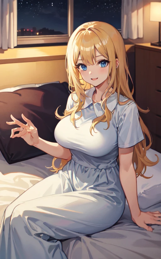 chocoyuzuki、choco yuzuki、Light blue eyes、黒いhorn、Blonde、Devil Girl、悪魔のhorn、悪魔のtail、悪魔のwing、Gradient Hair、horn飾り、horn輪、horn、Long Hair、Multicolored Hair、Pink Hair、Pointed Ears、(Swept-apart bangs:1.5)、tail、wing、Colored tip、smile、BREAK 黒いskirt、右胸にBat Tattoo、(Cleavage:1.2)、Frillsのshirt、Frills、White、(白いWhite:1.5)、(ピンクのshirt:1.2)、shirt、skirt、Bat Tattoo、BREAK 屋内、bed、BREAK 見る人を見て、(Cowboy Shot:1.5)、Dynamic pose、BREAK (masterpiece:1.2)、Highest quality、High resolution、unity 8k wallpaper、(An illustration:0.8)、(Beautifully detailed eyes:1.6)、Highly detailed face、Perfect lighting、Highly detailed CG、(Perfect hands、Perfect Anatomy)、