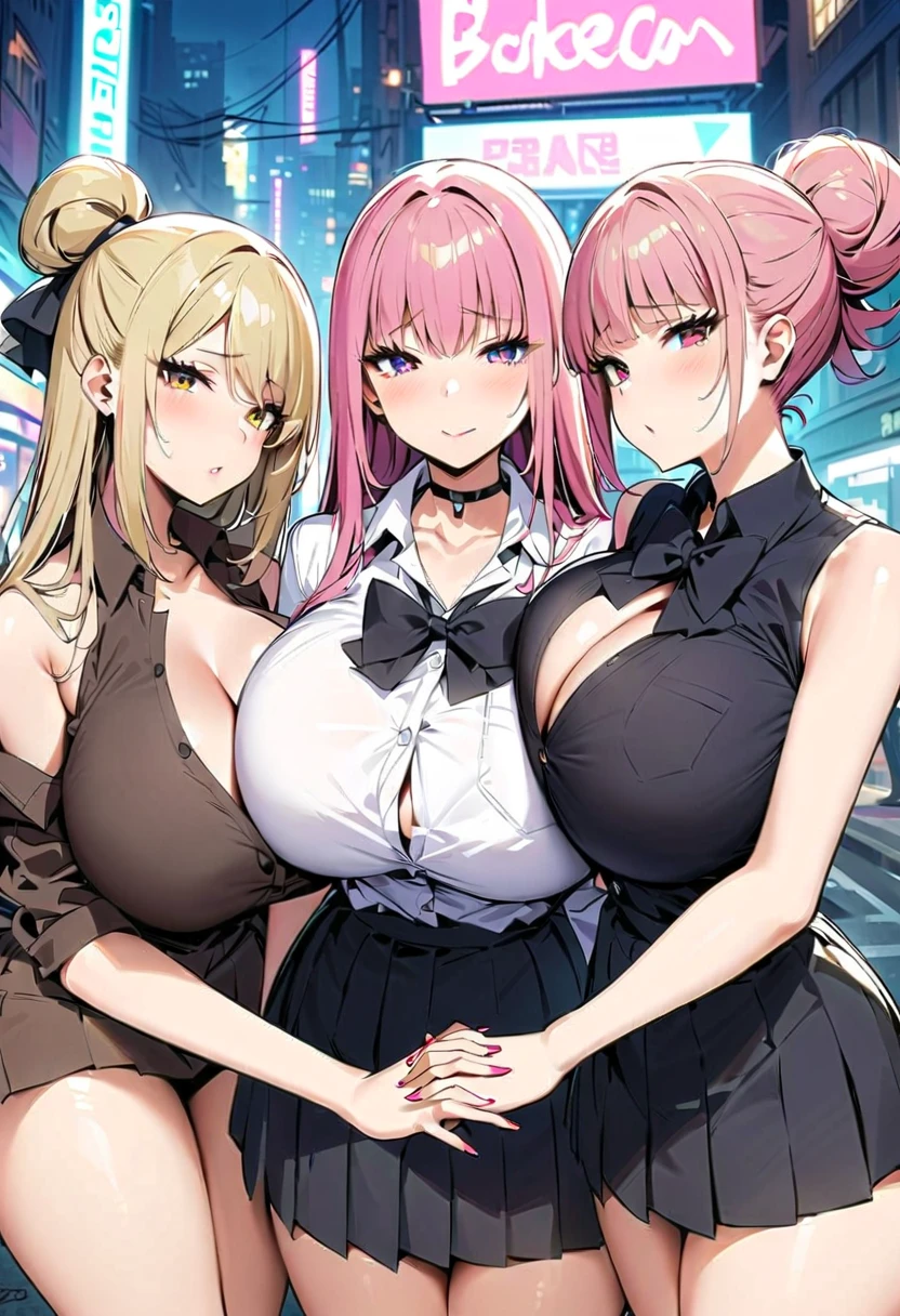 (5 Cute Girls:1.5)、Gal girl、(big cleavage、tight clothes、(Accurate human body、Detailed people、Correct five-finger、4K - ultra-vivid、highest quality, masterpiece, Ultra-high resolution, Detailed Background、The perfect background、
full shot, /red eyeliner/、/fluorescent pink glossy lipstick/)、long shot, Beautiful depiction、knowledgeable person、detailed background、earrings、clavicle、(((big breasts)))、((long full shot:1.8))、One Girl, slim, (kind, Goddess-like eyes) 、(happiness: 1.2), (Lip gloss, Long eyelashes, Gloss Face, (gyaru:1.3, gyaru makeup、hostess:1.3, nightclub:1.5, nightclub girl:1.3, lounge girl:1.2), ((Big Breasts)), split long Velvet dress、Sequins、Red big sofa、Head to knee diagram、A soft smile、Open your mouth a little、Drink alcohol too、Drunk