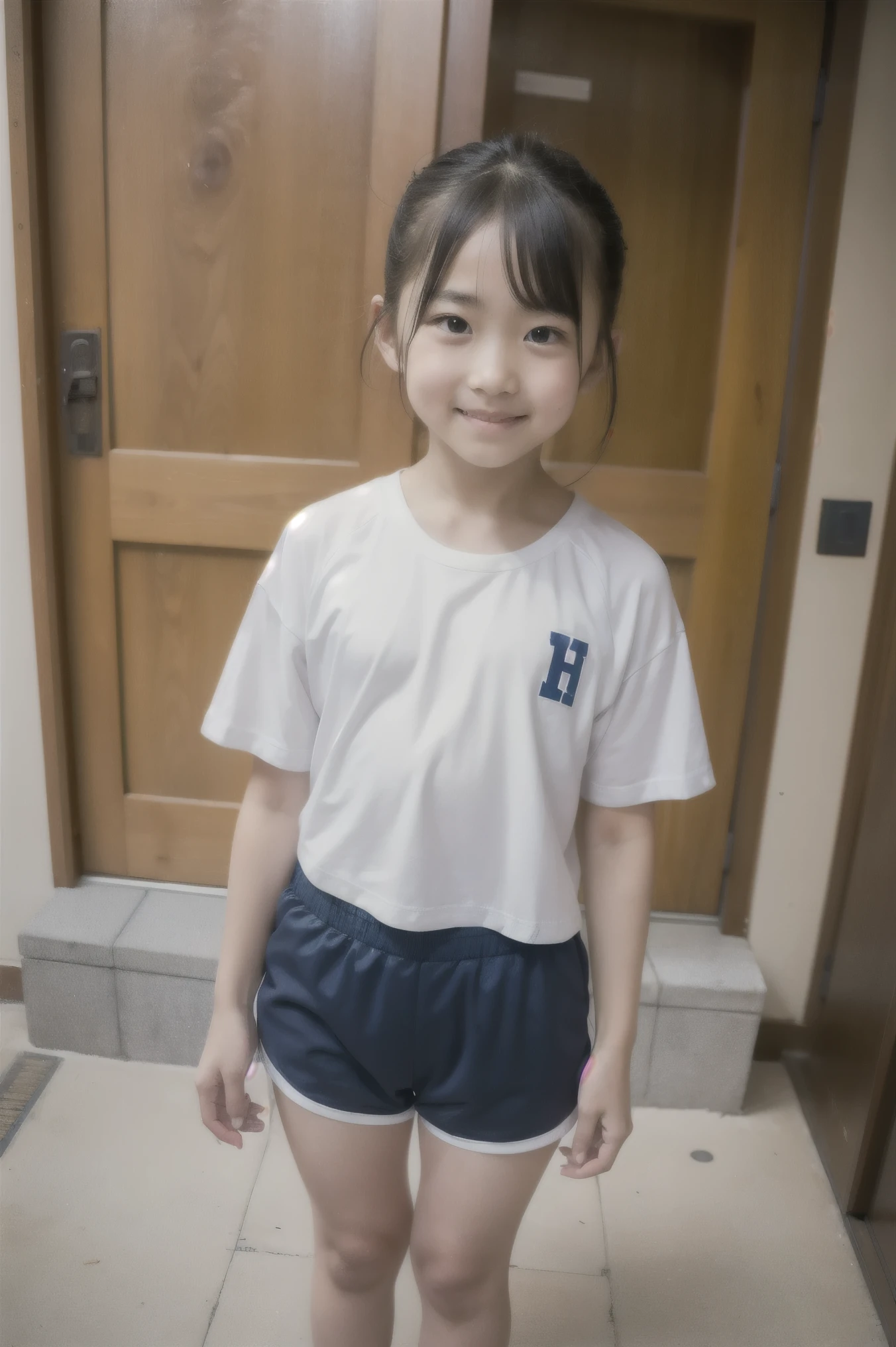 Japanese,Subjective、Beautiful girl at 6 years old:1.85,Baby Face:1.85、Ultra-flat chest:1.85、Ultra short height、M-shaped foot:1.85、Sleep on your back、An innocent smile,cute,Primary school students,フリルとリボンの付いたPrimary school students用ランジェリー:1.85、clavicle、Black Hair、Nipples are visible:1.85、On the crib:1.85、Childish、Missionary pose:1.85、Please spread your legs as far as possible