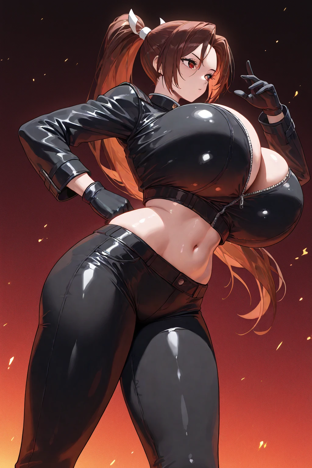 Curvy Woman, natural boobs, hips, ((t-shirt mini dress see through)), hooded, (steampunk armor), in darkness catacombs, strong stance, stockings, puffy nipple, (ahegao tongue)