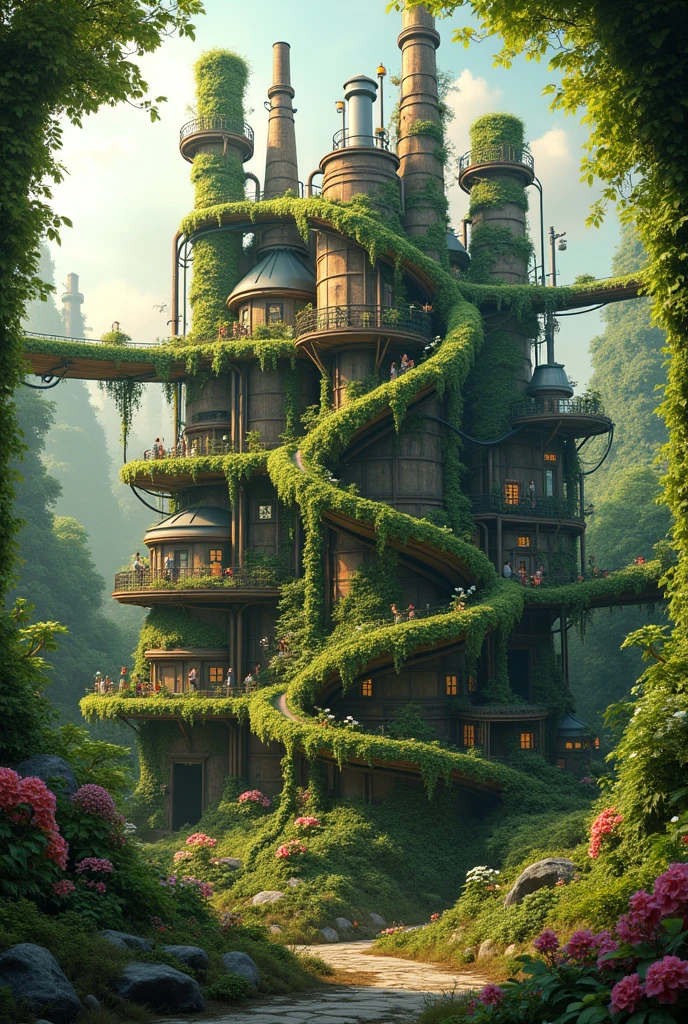 Do with plant elements, what first comes to mind with the word factory