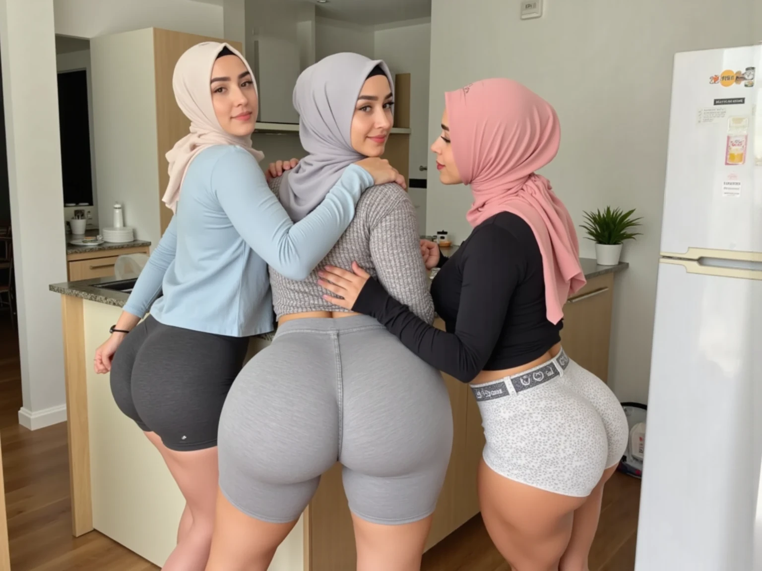 4 hijab girl bikini ass