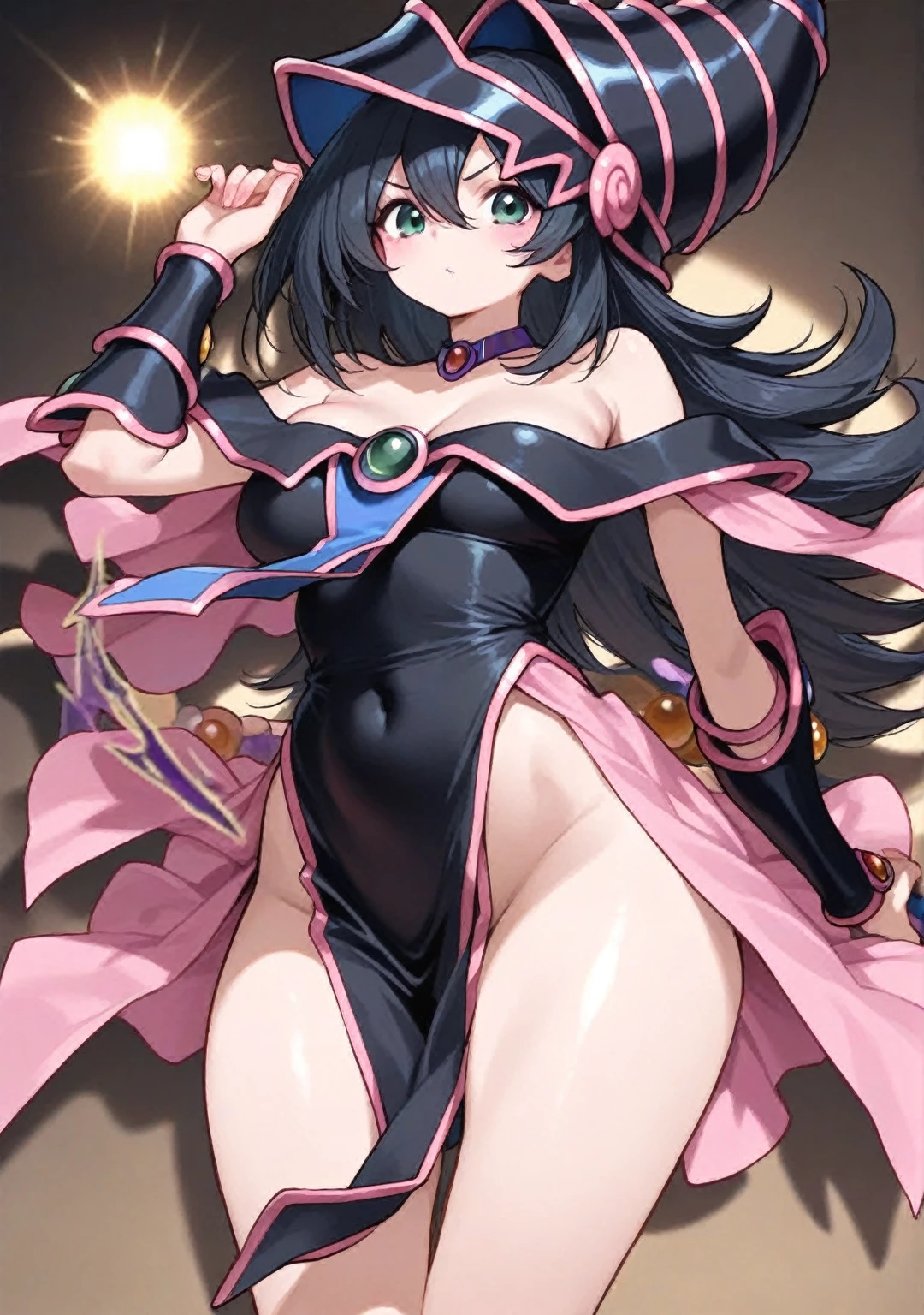 Black Magician Girl、Pregnant women、Nipples、Breast milk、Peeing、Yu-Gi-Oh、pubic hair、Armpit Hair、side、Sweat、body paint
