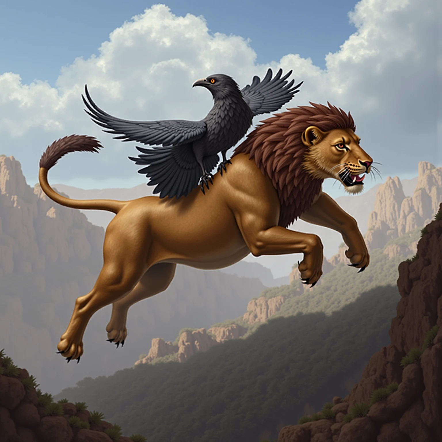 a bizzare creature with the head of a rat and the body of a falcon and the legs of a lion,monochrome,grayscale,art by llbreton,  <lora:LLBreton15:1>