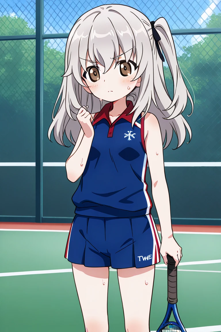 totsuka_almost_yahariorenoseishunlovecomewamachigatteiru grey_hair, short_hair, male_Focus, Blue_eyes, BLUSH, smile, Swimsuit