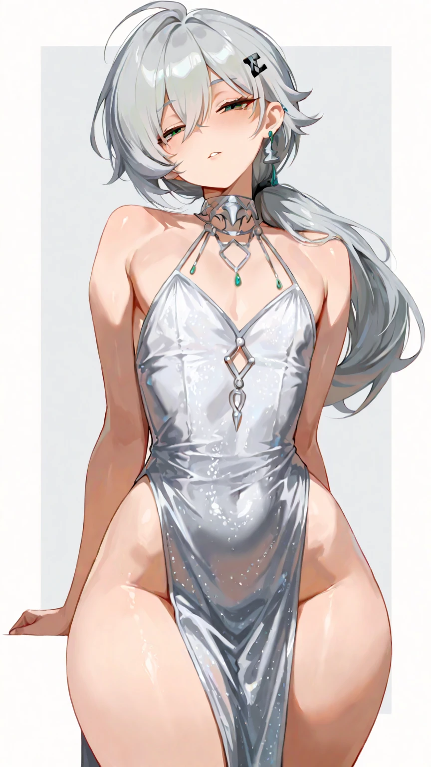 <lora:masamune_shirow_v0.5_065_v0.3_035:1>
1girl, between legs, silver dress,
<lora:revealing_dress_v0.1:1>, masterpiece, best quality, highly detailed