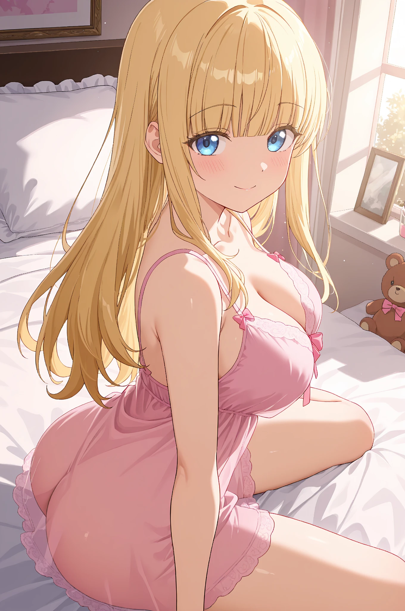 masterpiece、top-quality、Portrait of one girl、Satin blouse、tear、Pretty girl、Excellent style、Expressive、Full Body Angle、Beautiful blonde hair、Nordic face、Beautiful blue eyes 、Chest、Protrusions、slightly wet、M word、Spread your legs Hip swing 、Fitted Dress Chest Open、Take off your dress、Clothes are wet and skin is sheer、Solo masturbation、Tears on a shiny blouse、Beautiful face、Fornication、Nasty 、Chest revealed、insertion、Cowgirl