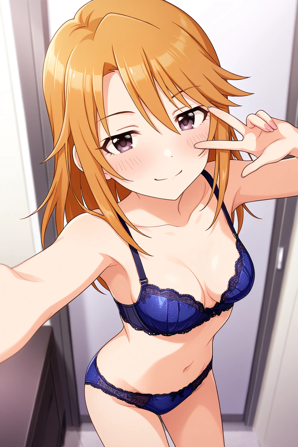 1girl in, lightsmile, Shiny skin, Best Quality, masutepiece, (Game CG:1.4), NSFW, Detailed beautiful face and eyes,Big Tits、Lingerie with a small area, sailorvenus, I could feel the battle, Serious, Cowboy Shot、Big Tits