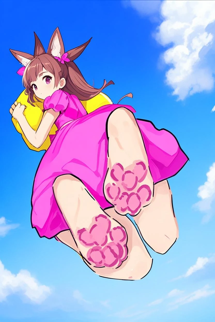 by by buta99, by chelodoy, by spikedmauler, by cervina7, solo, female, standing, looking at viewer, ((hair, snout)), smiling, lips, eyelashes, eyeliner, big breasts, cleavage, , light brown fur, pink eyes, sexy, light brown hair, long light brown hair, skinny, canine, domestic dog, small waist, huge thighs, huge ass, tits, define, feet at viwer, showing feet, showing feet to viewer, sexy, moaning , pink clothes, wavy hair, big , long eyelashes, pink background, kawaii, big eyes, showing feet, paw feet, feet at viwer, showing feet, showing feet to viewer, soles of feet, feet on viewer, sitting down,from below, showing feet.