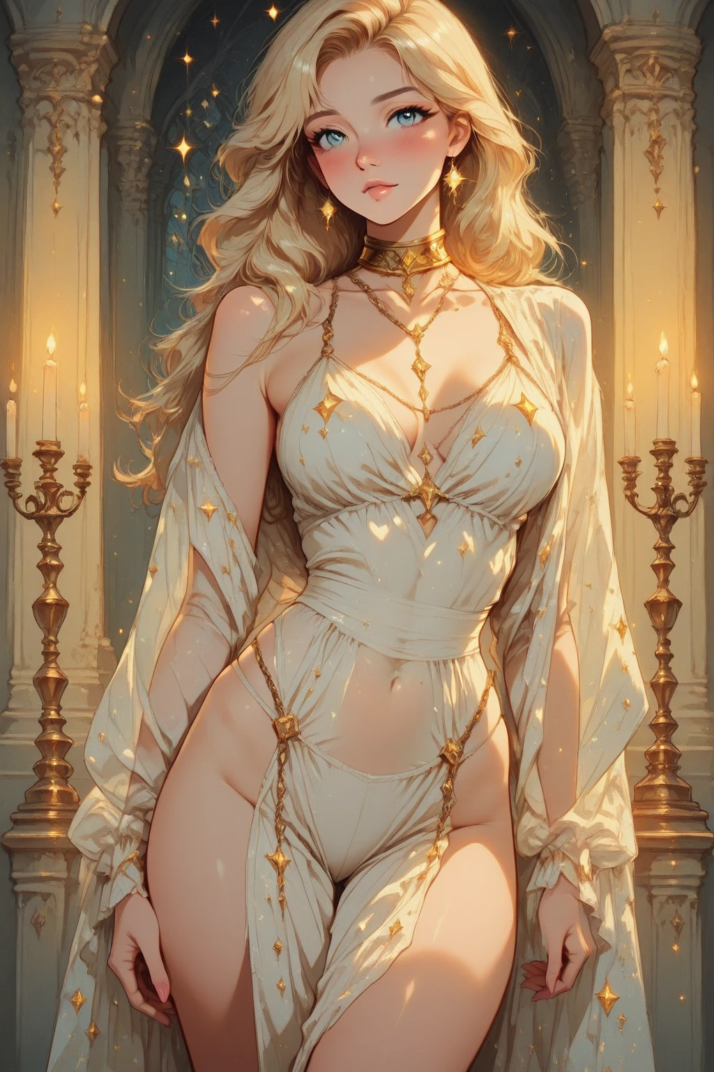 (masterpiece, top quality, best quality, official art, beautiful and aesthetic:1.2), (1girl), extreme detailed,colorful,highest detailed, official art, unity 8k wallpaper, ultra detailed, beautiful and aesthetic, beautiful, masterpiece, best quality, (zentangle, mandala, tangle, entangle) ,holy light,gold foil,gold leaf art,glitter drawing, PerfectNwsjMajic