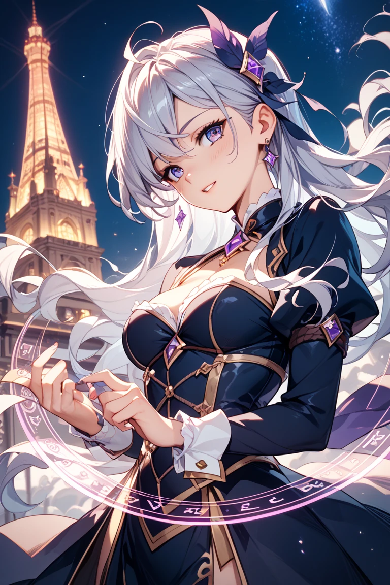 (incredibly absurdres absolutely resolution: 1.5), highest quality, masterpiece, ultra high resolution, 8k, (multiple girls), (gorgeous dresses with many gorgeous and colorful decorations) BREAK shoujo manga style, (loli), soft line drawing, digital enhancement, shojo manga touch, environmental change scenes, shojo manga core, ( Hair length to shoulders))), (((short braid))), teasing smile, ancient capital of the West, angle from which the whole body is visible, entangle, beautiful and aesthetic: 1.5, High quality: 1.3