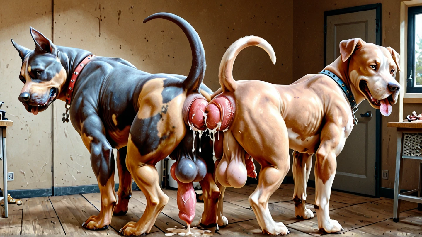 ((((solo, human, realistic, photorealistic, photo, photography, 8k uhd, ultra-detailed, feral, huge penis, POV, on side, leg up, on bed, tapering penis)))), hyper realistic, ultra detailed image of a terrordog, feral, thick thighs, realistic, detailed background, dark skin monster, claws, (short tail:0.8), (((((on side, in pain, hyper Teats, excessive lactation, hyper projectile lactation, paws, detailed anus, pov, excessive anal scat, shitting, shit)))))