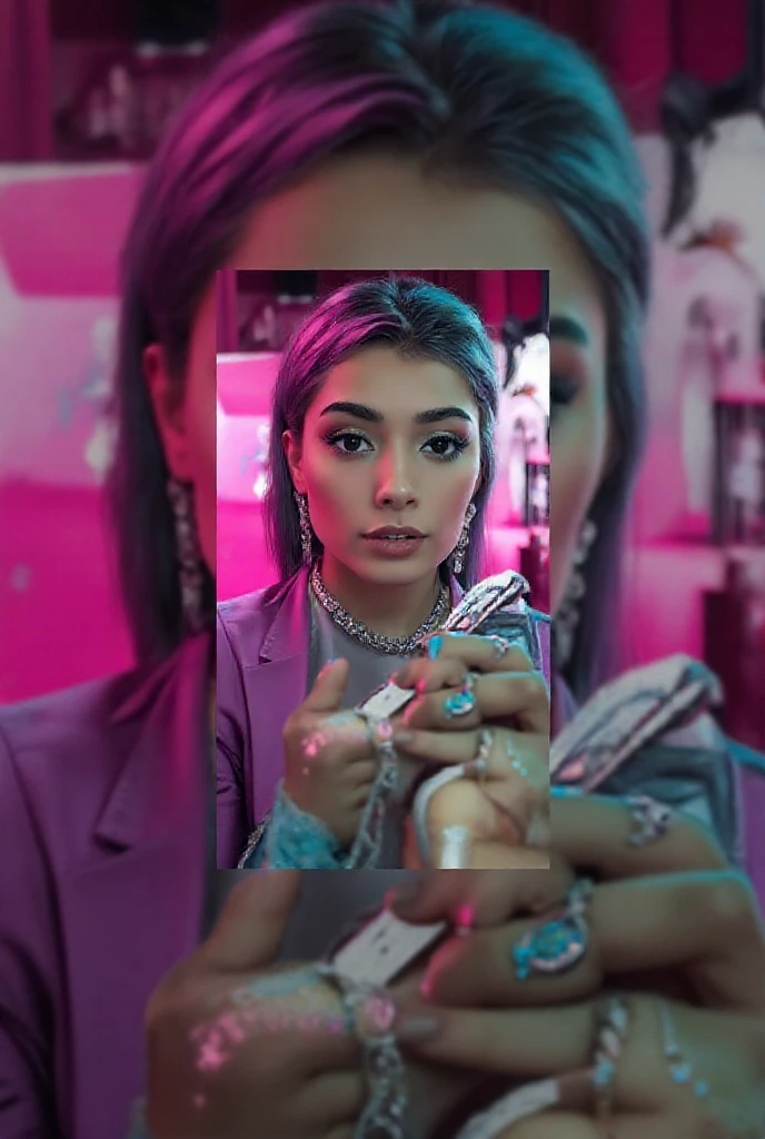 (8k, ARTISTIC photography, best quality, masterpiece: 1.2), (realistic, photorealistic: 1.37), over-detailed, (high-detail skin: 1.2), 8k uhd, SLR camera, soft lighting, high quality, film grain, Arri Alexa mini,, professional lighting, photonic display, brightness, physically rendered photo (cyber punk Girl, hacker, Arab woman, in a server room ), beautiful face ((Golshifteh Farahani)), ((half smile)), over-detailed face, (((big open eyes))), beautiful body, toned body, perky breast (( dressed in crop, PVC jacket)), (((over-detailed clothing))), (((the color of the clothes is white))), (((futuristic minimalist outfits))), posing, in a local small grocery shop as background, (((pure 8K))), (((perfect anatomy))), extremely high-quality graphics, midday sunlight, (((cinematic lighting))), ((clear details)), complex, highly detailed background,