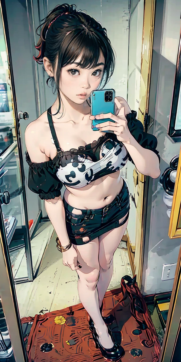 (masterpiece, best quality, ultra quality, high quality, hyper detailed, intricate detailed, perfect anatomy, shiny skin, body shot,), (3women are posing for a camera), (At the hotel), (By the bed), slender, happy、fun、Laughing with your mouth open, brown hair, blond hair, silver hair, navel, jewelry, looking at viewer, necklace, long hair, short hair, Abdominal muscles, Thong,straight hair, bob cut, blunt bangs, silky hair, hair clip, hair band, hair ribbon, one-length haircut, ducktail, outward curled hair, French twist hair, twintails, side ponytail, single braid, wavy hair,