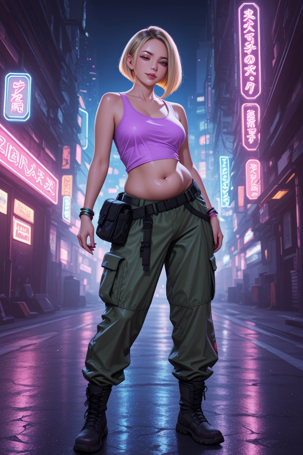 ((solo,1woman, mature, alone))), EstelSR4, ((blonde hair,single braid, blue eyes, muscular female, glowing blue eyes, wide eyes, makeup, narrow waist, skinny, medium breasts)), pelvic curtain, ((police uniform)), full body, perfect body, (insanely detailed, beautiful detailed face, masterpiece, best quality), (extremely detailed 8k paper CG wall unit: 1.1), (policestation settings, city, dusk), (smile face for the viewer), from below, cameltoe view,