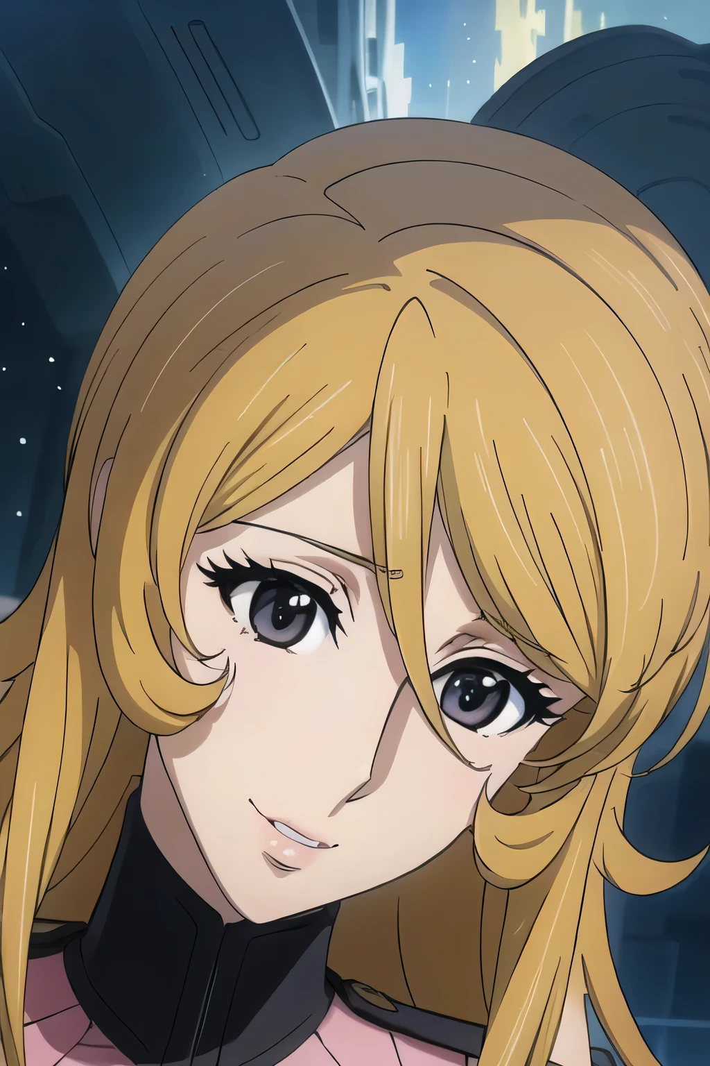 woman standing,Of the same face2peopleの女性を描けますか,can you draw a division of hair that is different on the left and right,オフィスでpeopleの胸に触れる,Facial expression comes first, so don't trim your face,people間の手脚のディテールを正確に描けますか,can you split her hair upside down2people,Split back、can you draw a hairstyle with split hair on the left and right,Release's ,I'm inside a spaceship,2peopleだけ,can you draw a more delicate expression, beautiful smiling woman , Anime CG,full color,