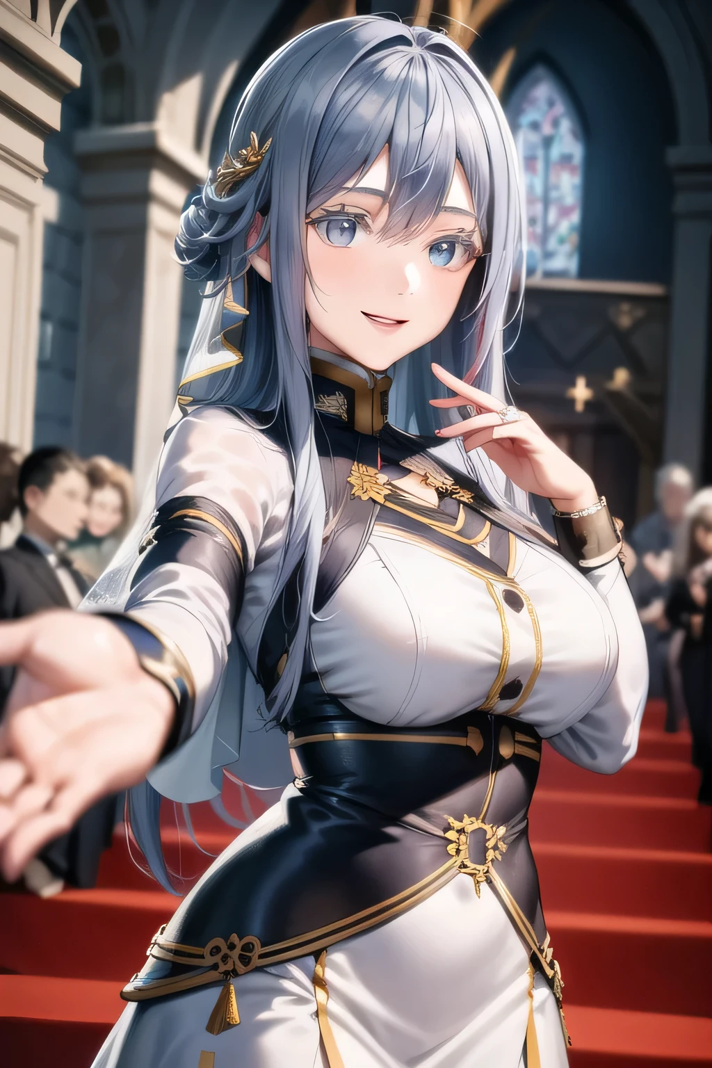 touching people's at the office,,nice smile,don't crop your face because facial expression is your top priority,can you draw a woman in a wedding dress,I'm at church,release of,Alone,,,, , thin waist , , ,Faces are very important,