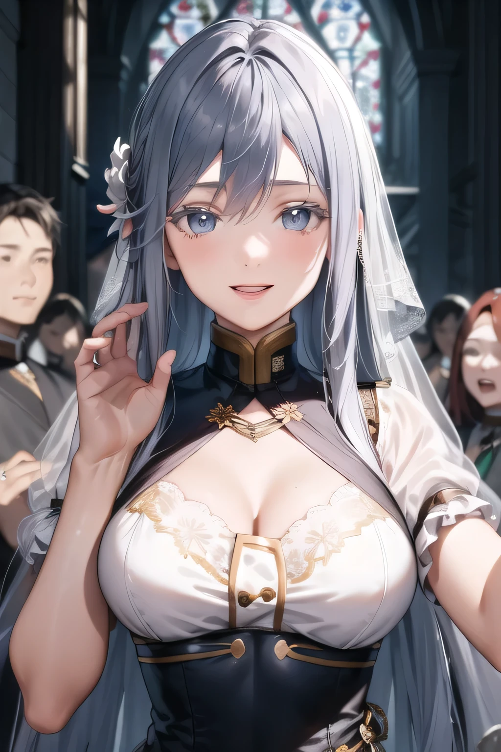 touching people's at the office,,nice smile,don't crop your face because facial expression is your top priority,can you draw a woman in a wedding dress,I'm at church,release of,Alone,,,, , thin waist , , ,Faces are very important,