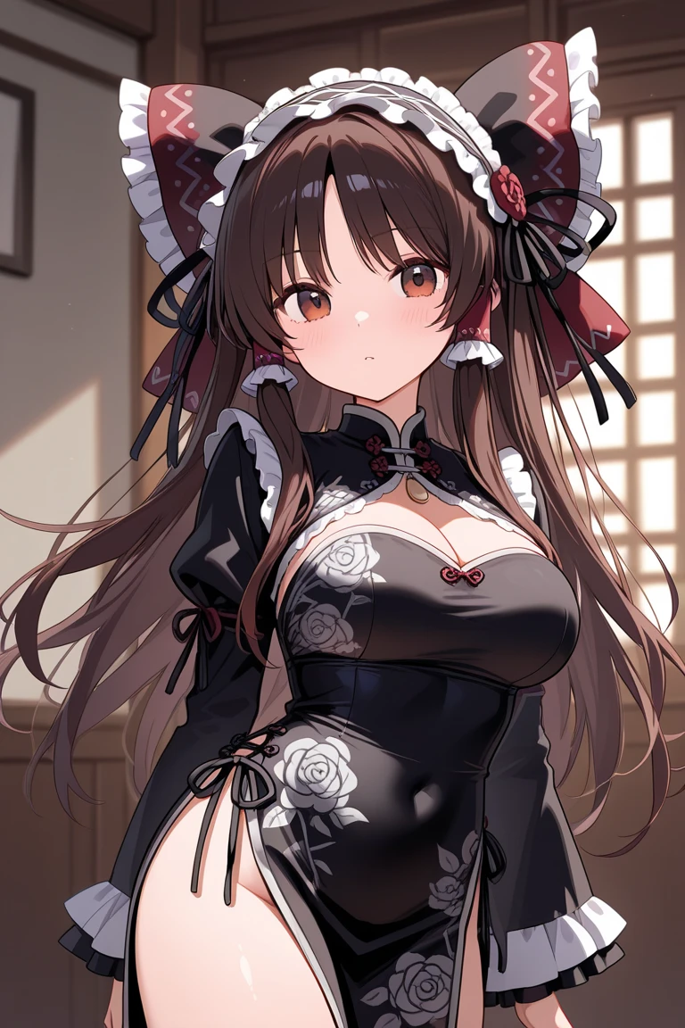 ultra realistic 8k cg, picture-perfect face, flawless, clean, masterpiece, professional artwork, 1girl, tokisaki kurumi, sexy, big breast, naked