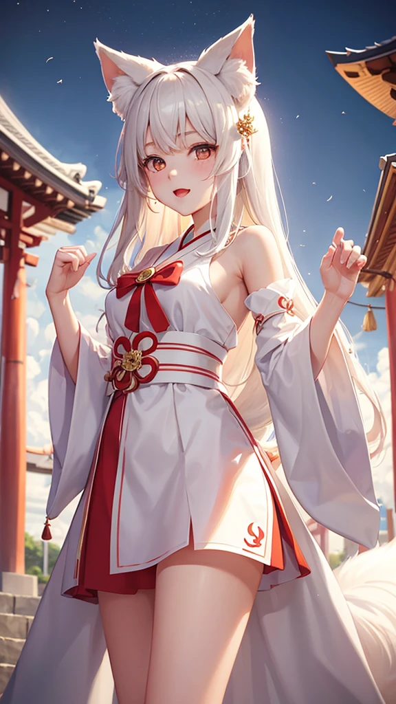 long white hair,China-style,Faraway view,full bodyesbian,Anime shoujo,Sword in hand,Feet