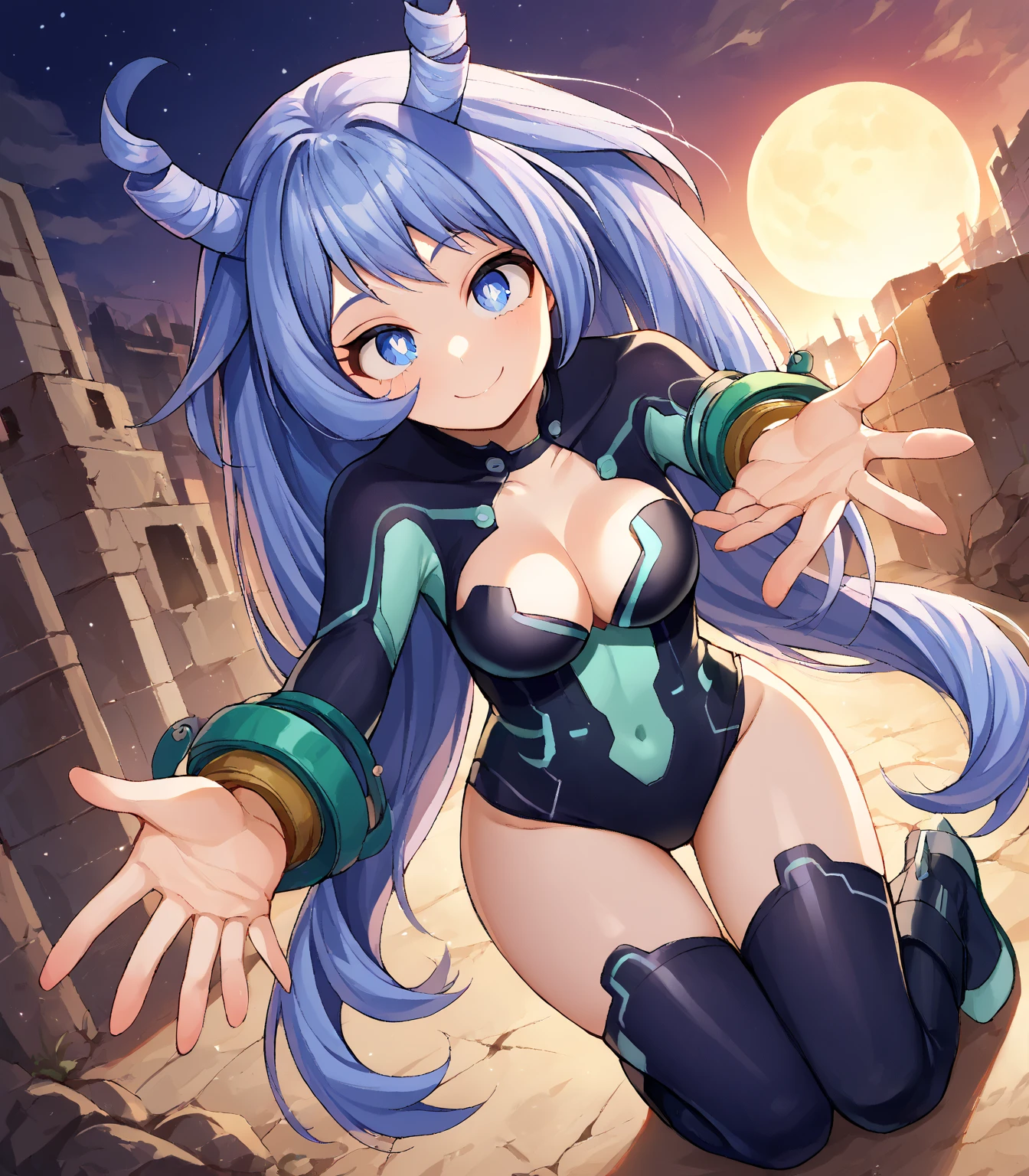 destino/Gran Orden, Ibuki Douji (destino) , 1girl,solamente, hombros, cuernos negros , negro, onepiece swimsuit , blue hair blush body marks breasts neckline cloud clavicle colored skin skin covered navel dark skin female dark skin dragon girl earrings gray skin highleg highleg highleg swimsuit horns innertube jewelry katana breasts small lick lips long hair looking at the viewer multicolored hair multicolored horns paper umbrella oil multiple horns one-piece swimsuit one eye closed oni oni horns pink hat pink horns pink swimsuit One piece pointed ears ponytail red eyes sidelocks smile only swimsuit sword tail thigh thighs thighs tongue out two-tone swimsuit umbrella visor cap weapon bracelet loli gotica