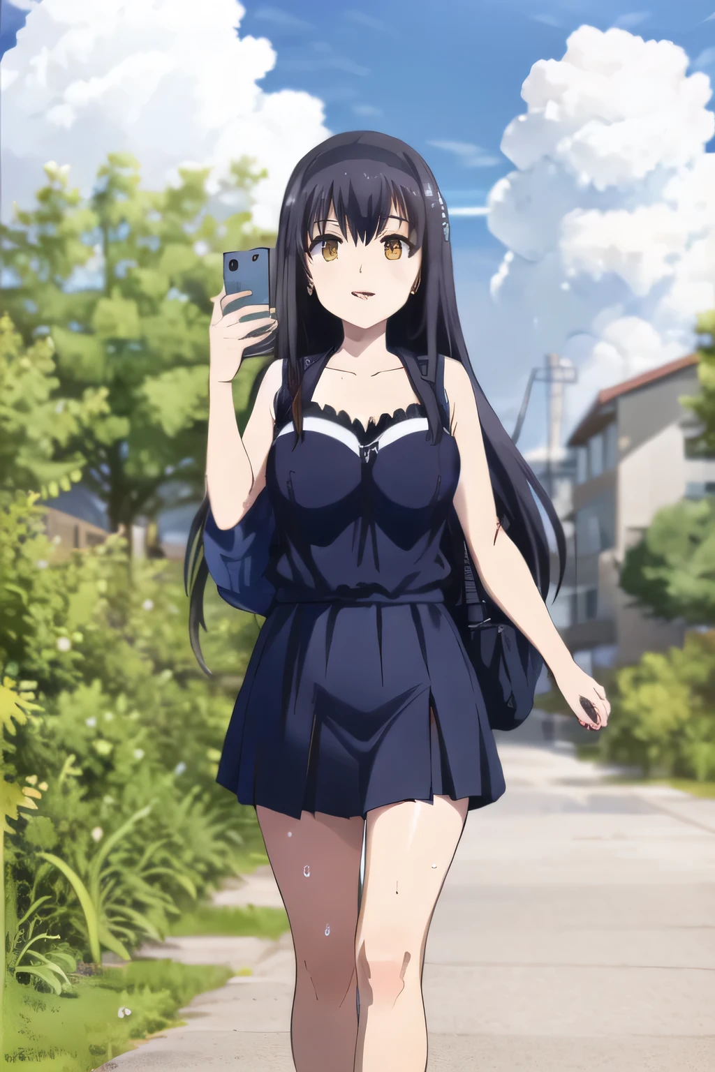 Can you draw a woman chasing white butterflies in a field of flowers on one side,There are lots of white butterflies flying,can you draw a nice smile more delicately,よりbig breastsを描いてください,Smiling Woman,I'm by the sea,Woman with Black Hair,hair band,Walking along the sea,can you draw a woman in a dark blue costume, , Sunny,I'm drawing a more delicate expression,only,Full color CG,long black hair,white hair band,,pleated miniskirtミニスカート,accurate hand and foot expressions,my nipples are sharp、、Getting wet in the rain, It becomes transparent ,We definitely need that face,Dark blue pleated skirt,please draw her expression more delicately,Walking Alone, city tour ,,(((She's an ordinary tourist))), ,(We definitely need that face。Let's I'm drawing a more delicate expression),(sleeveless wool sweater),( pleated miniskirt,cute beauty in white panties),(One person is enough for that job , imagine an attractive 20-year-old woman taking off her uniform and jumping up and down, , big breasts, thin waist , , ,巨大な胸を持つbig breastsを描いていただけますか,Nipples stand up when wet, armpit,with huge breasts and a thin waist,よりbig breastsを描いてください,amazing thighs taking a selfie in front of a mirror ,beautiful woman with big breasts and thin waist,smiling Yang,