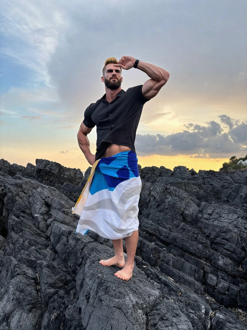 Naruto Uzumaki Extremamente realista, 8k, sem camisa, musculoso, fitness