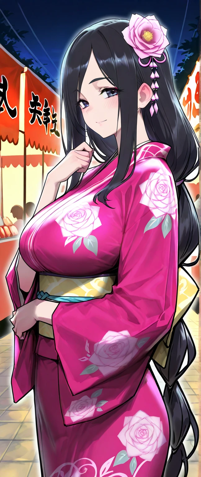 1girl, (solo:1.2), curvy, (masterpiece:1.2), (best quality:1.2), (perfect anatomy:1.4), (standing:1.4), (confident:1.2), smile, (large breasts:1.4), (cowboy shot:1.2),, <lora:Boa Hancock [h_madoka - v1.0]:0.9> hancock1, boa hancock, cleavage, black hair, long hair, epaulettes, long cape, crop top, long sleeves, side slit, snake earrings,, (japanese convenience store:1.4), (inside:1.3), modern, (konbini), shelves, groceries,, <lora:Sinensian [MockAi - v1.0]:0.8> sinensian, (soft shading:1.2)