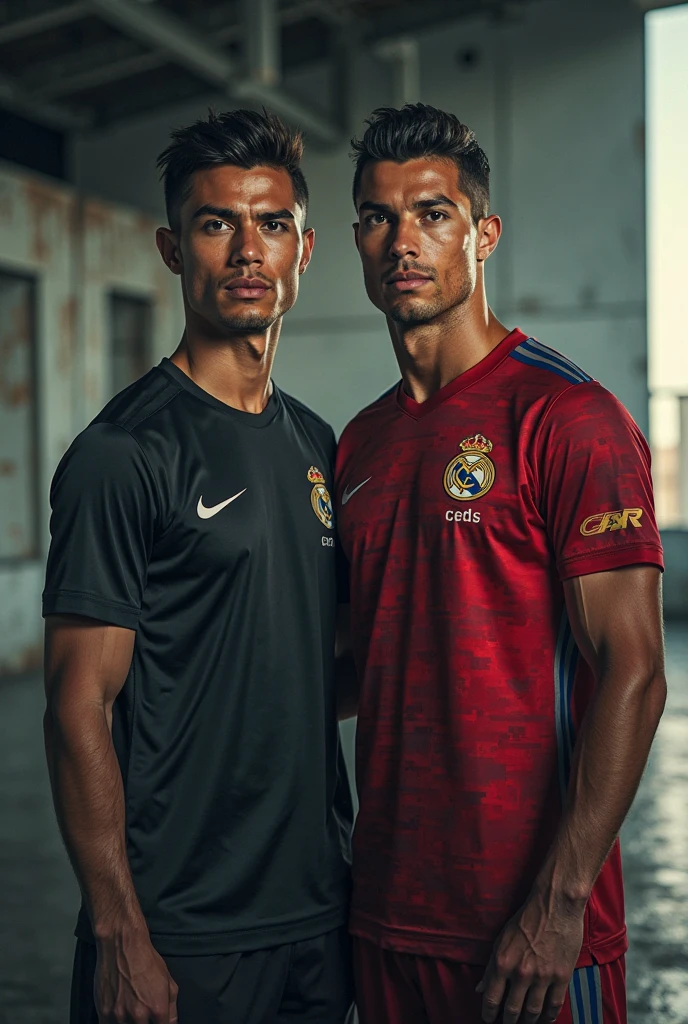 Messi And Ronaldo sit on a Chair