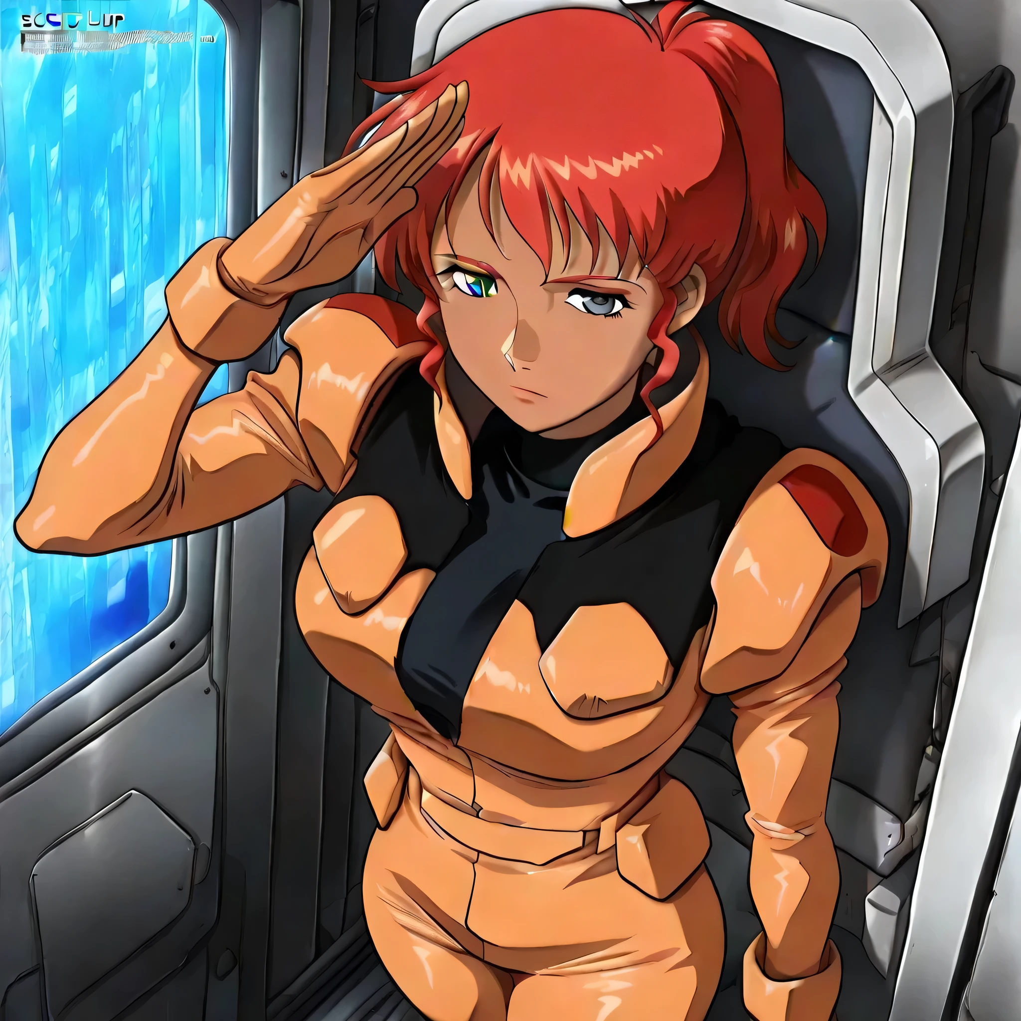 zanscare pilot suit, black bodysuit, 