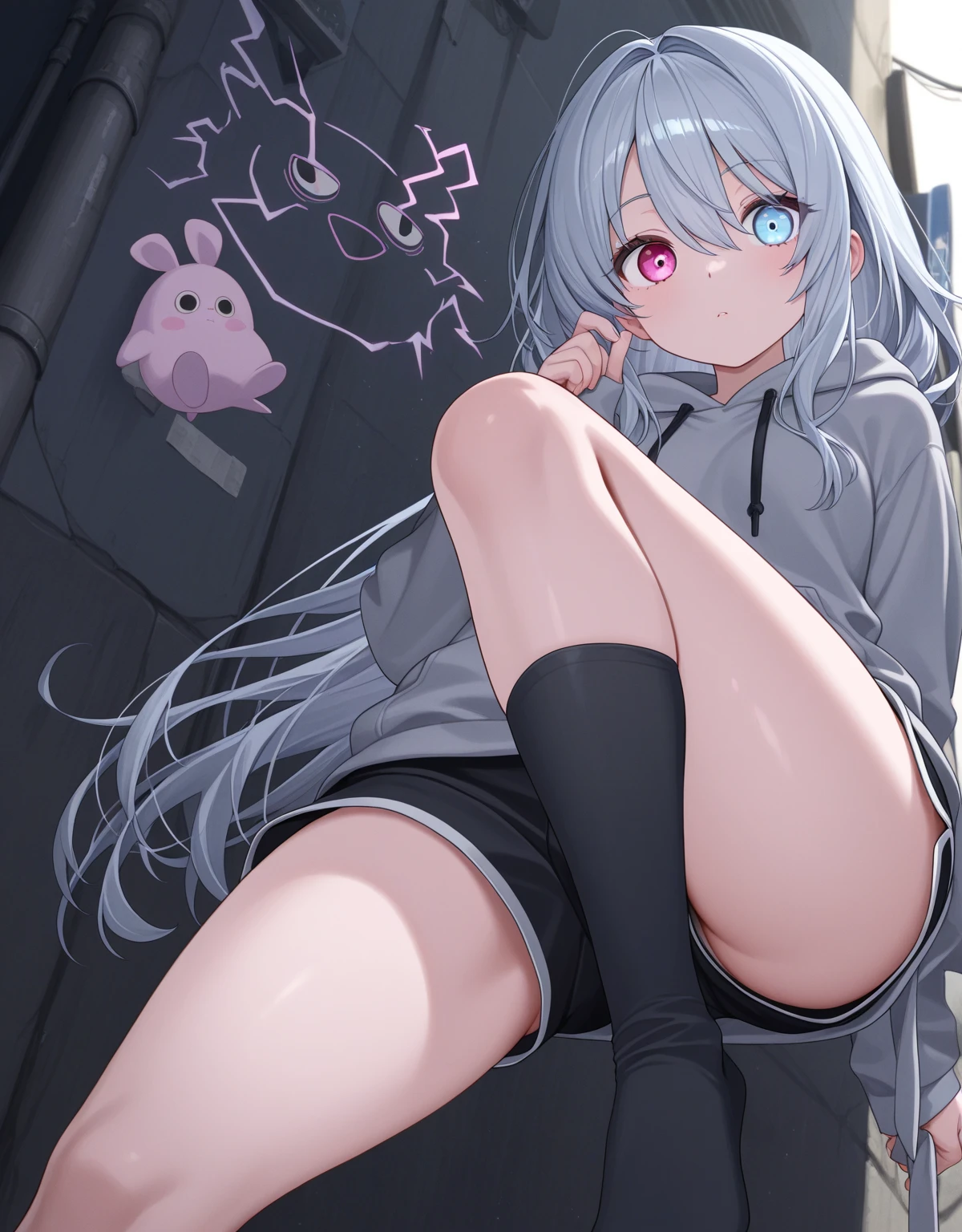 score_9, score_8_up, score_7_up, score_6_up, score_5_up, score_4_up, source_anime, screenshots,
shiroko-gym, shiroko \(blue archive\),blue eyes,grey hair,hairclip,animal ears,halo,track jacket,buruma,white socks,sneakers,
Ahegao, masturbation, corner masturbation, naked, blushing cheeks, trembling, Plump touching pussy, pressing pussy against the corner of the desk and masturbating