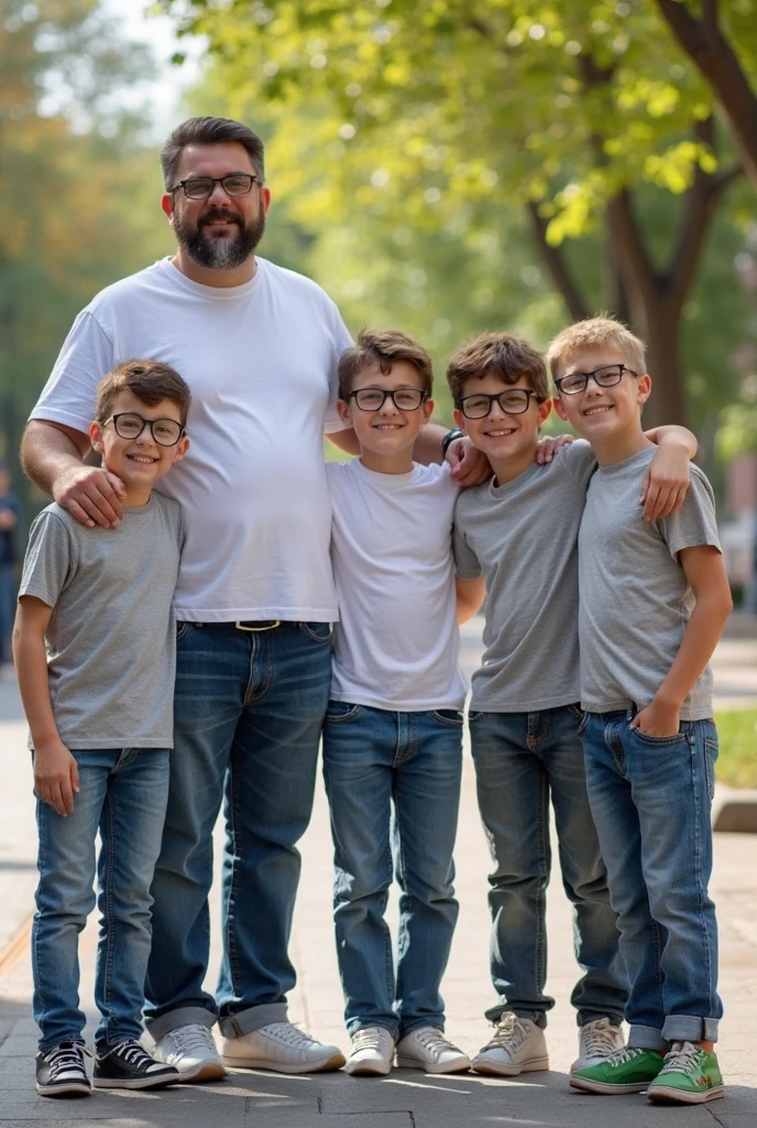 There is a group of people, who pose for photography, Happy family, family photo, a family portrait, High Quality Portrait, NFT Portrait, artem, maia sandu hyperrealistic, color portrait, Complex background, photo portrait, profile pic, inspired by Isidor Křnjávi, digital illustration art, 8K)), digital illustration art