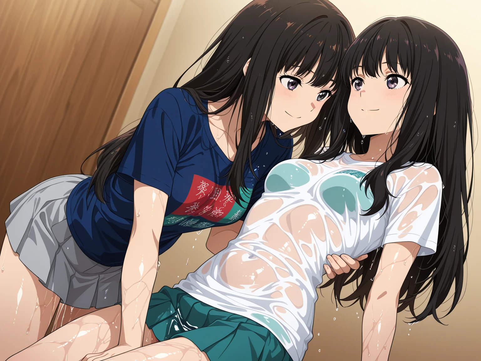 One Woman、One Man、Massage parlour、Beauty、Micro Bikini、lotion、女はベッドにProne、Prone、Massaged、Age 25、long hair, Highest quality, Thighs、Butt、tits、 Black Hair,My crotch is steamy 、Sweaty body、Having your groin touched、sexual excitement、Obscene sound effects、Cramp、Acme、Orgasm、Love juice