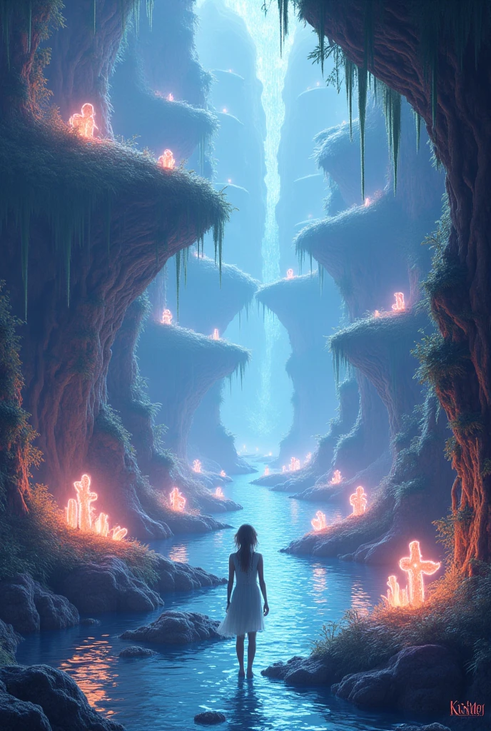 speedpainting, gore, Caves Hot Spring,Waterfall,Desert <lora:WorldofUndead:1>