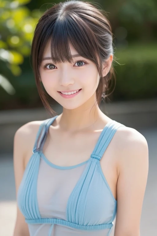 Best picture quality (8K, high resolution, Masterpiece: 1.2), super detailed, 215 Short Hair, 16-year-old woman, Yoga session in the mountains ,
Yoga in the green, on the mat,
Side angle, random cute pose ,big eyes ,Puffy eyes , Heart Pupil, blush , The right move , huge shy smile , salute