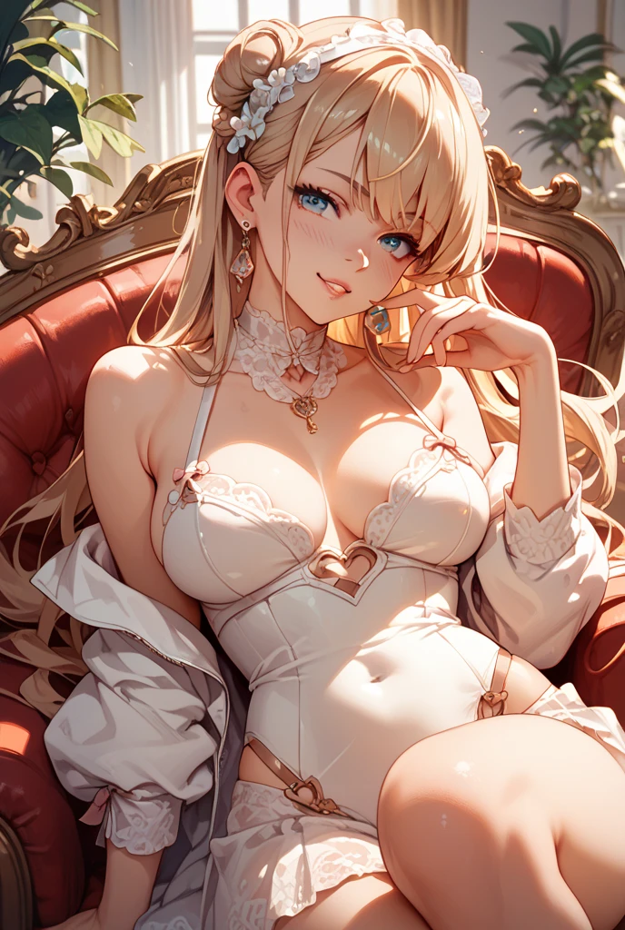 ((1 europian girl)), (in the center:1.4), cute girl, 21 years old, (bronde long hair), beautiful detailed brown eyes, (medium breasts:1.3), sitting on a rock, (happy),masterpiece, best quality,perfect face,lying on the ground,uncensored, spread legs, beautiful pussy, realspread pussy,from front,short hair,huge breast,cute pink nipples,looking at viewer 